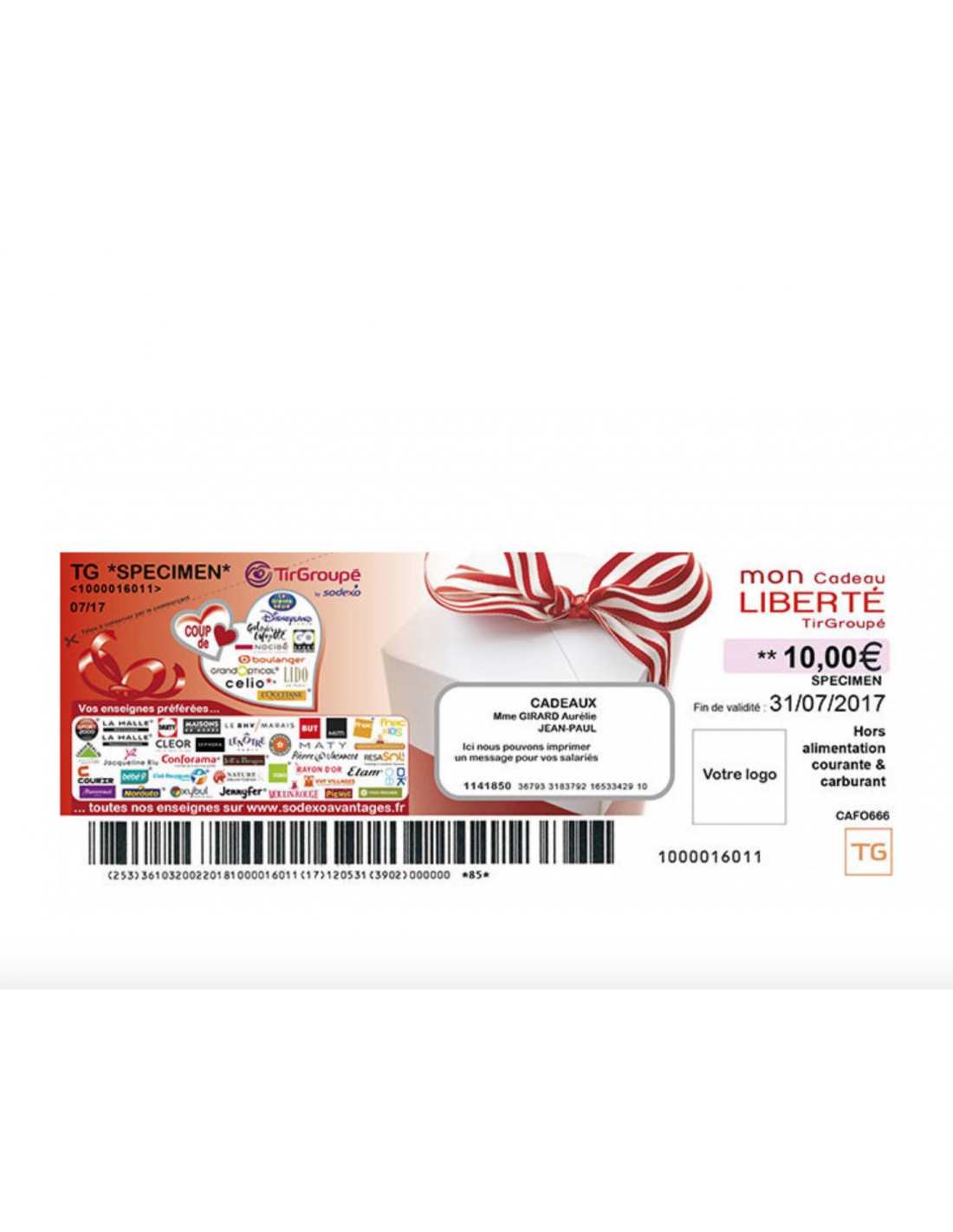 Cheque Cadeau Ticket Groupe Liberte Pas Cher Opalece