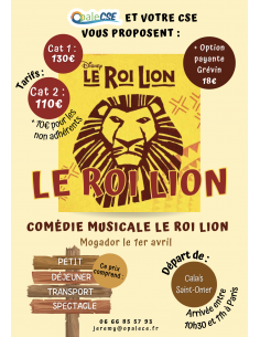 Comédie Musicale le Roi Lion